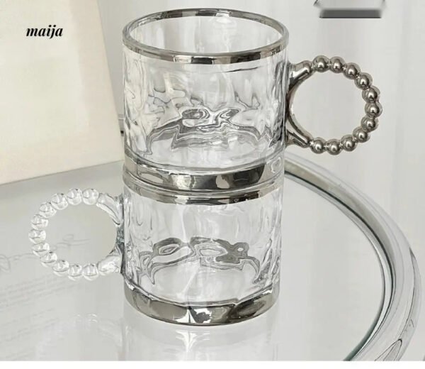 BANKE Silver Advanced Glass Coffee Cup