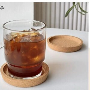 BANKE Japanese Wooden Coffee Glass Cup Anti-Scald
