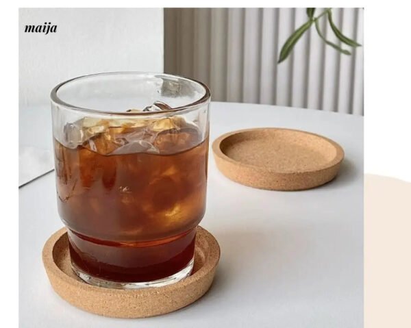BANKE Japanese Wooden Coffee Glass Cup Anti-Scald
