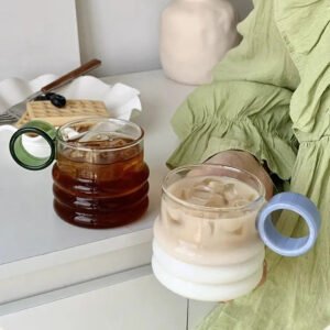 BANKE Designer Latte Coffee Glass Cup