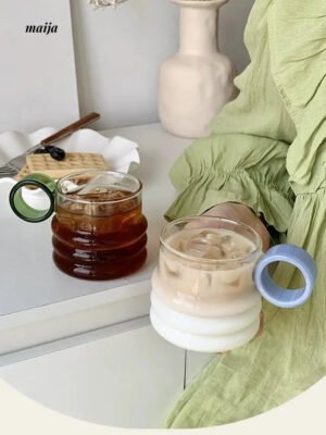 BANKE Designer Latte Coffee Glass Cup