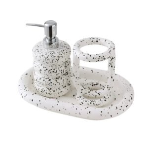LENYVASEN Esme Elegant Bathroom Wash Cup Set