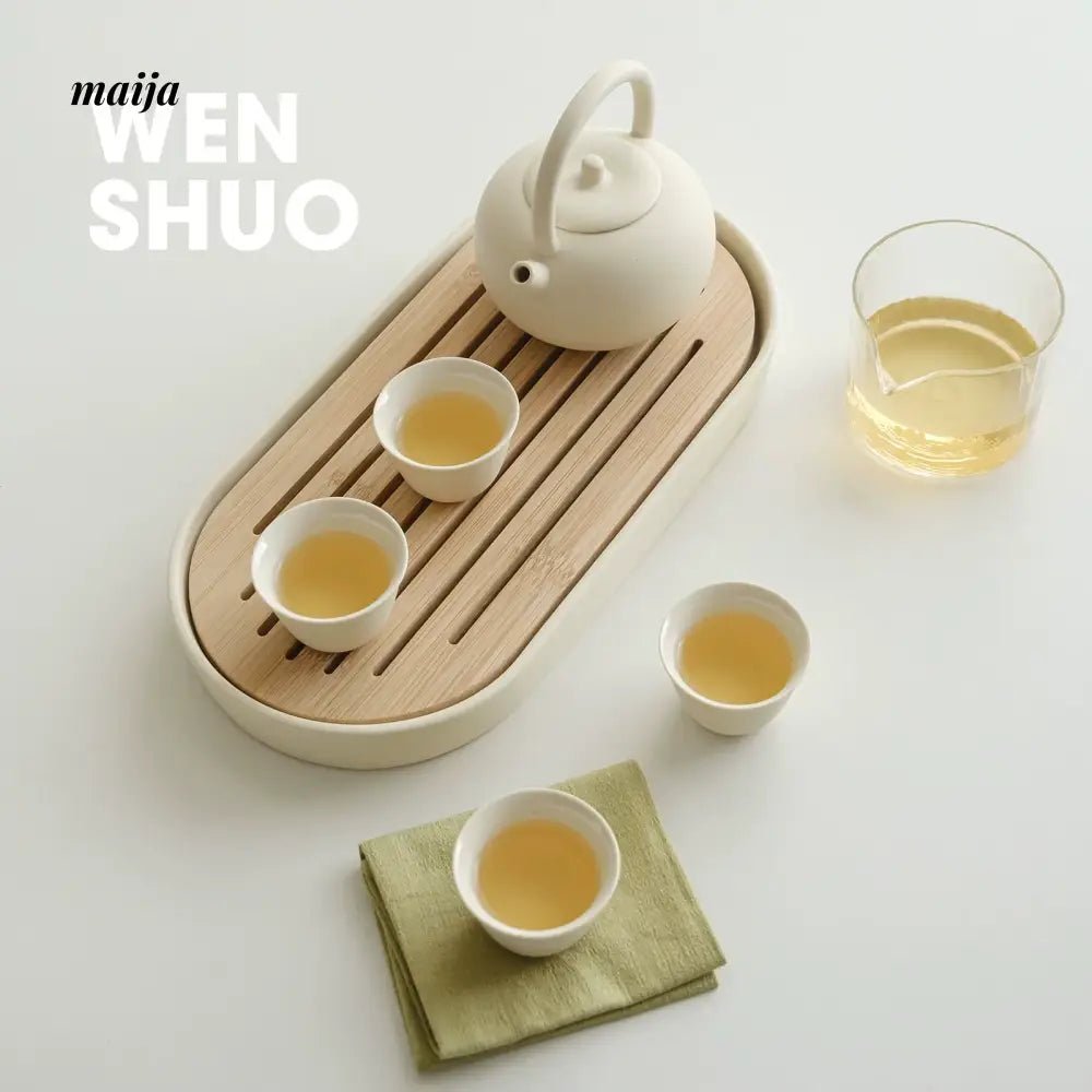 WENSHUO Cream Japanese Ceramic Cup Set