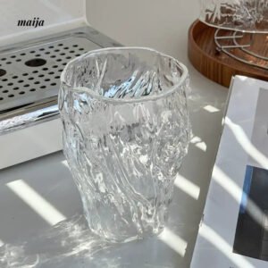 BANKE Fashionable Coffee Design Glass Cup