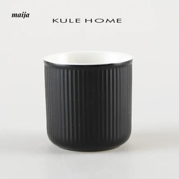 KULE HOME Ceramic Toothbrush Cup and Mouthwash Holder