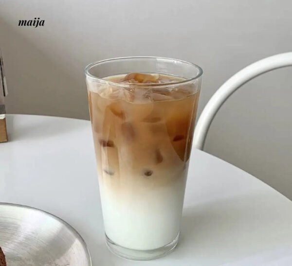 BANKE Straw Glass Milk Coffee Drinking Cup - Image 3