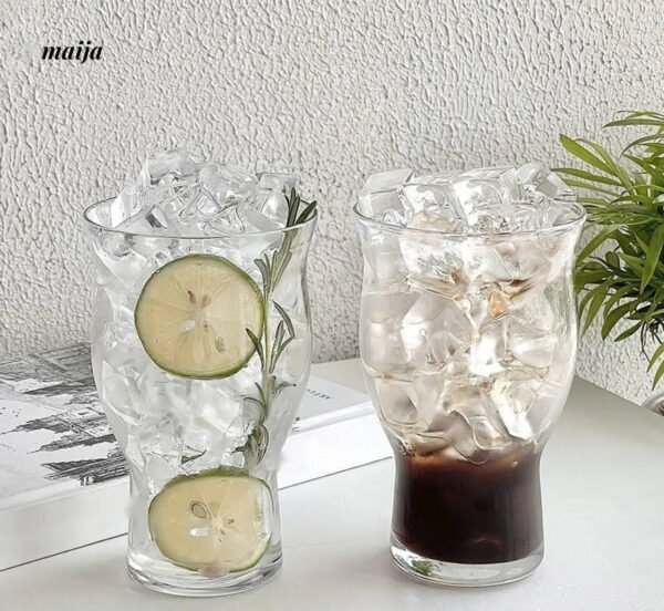 BANKE Large Capacity Transparent Glass Ice Coffee Cup - Image 3