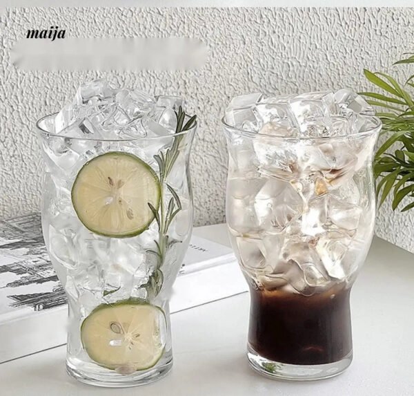 BANKE Large Capacity Transparent Glass Ice Coffee Cup - Image 4