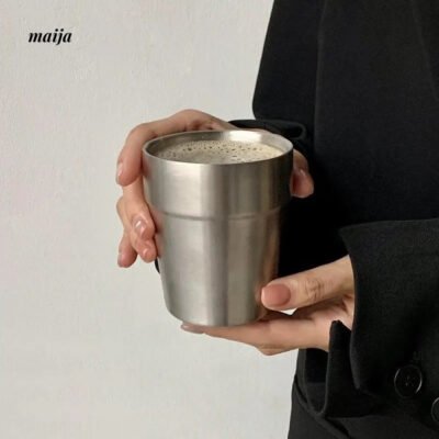 BANKE Stainless Steel American Coffee Metal Cup