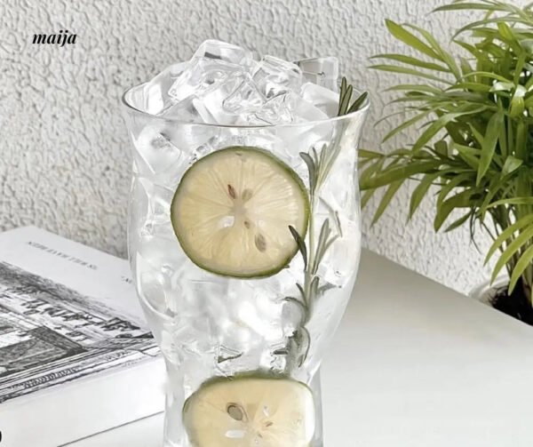 BANKE Large Capacity Transparent Glass Ice Coffee Cup - Image 5