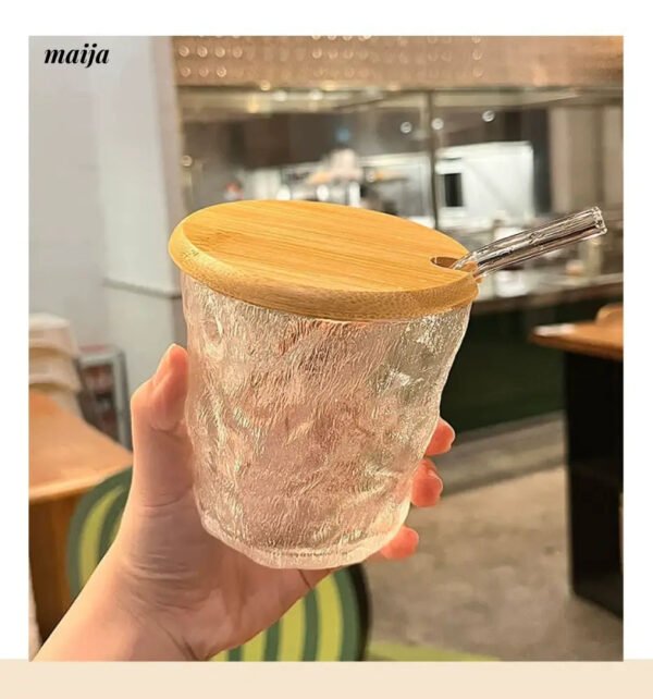 BANKE Glacier Straw Girl Coffee Water Glass Cup - Image 4