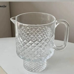 BANKE Large Capacity Fruit Tea Transparent Glass Cup