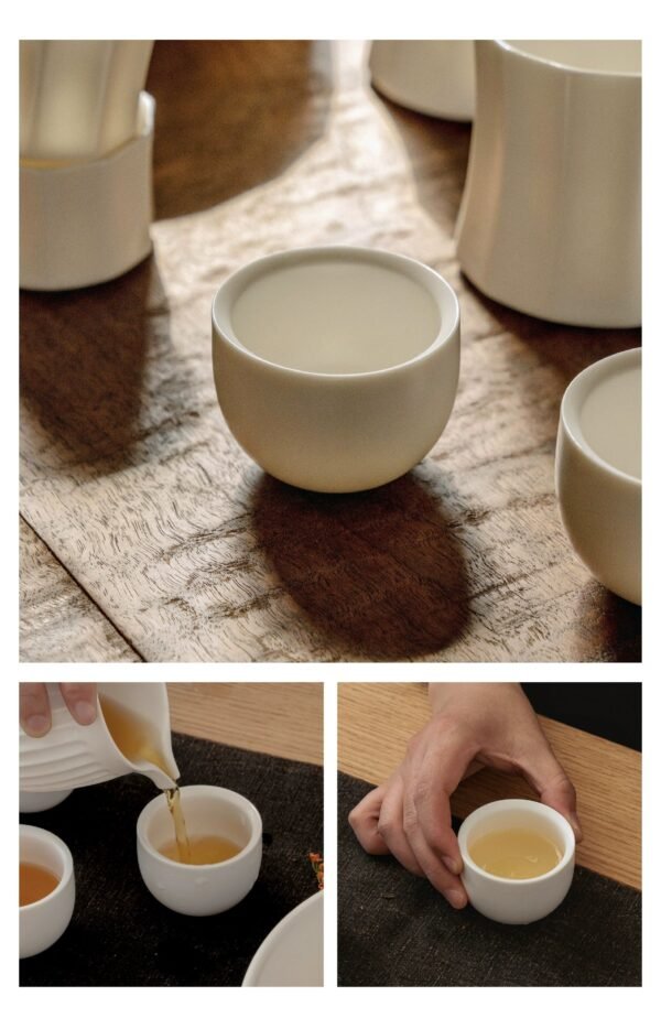 MUMO Ruby Minimalist Porcelain Tea Cup - Image 2
