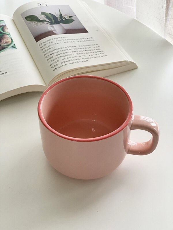 YASUKI Arabella Fuchsia Capacious Ceramic Coffee Mug 300ml - Image 13