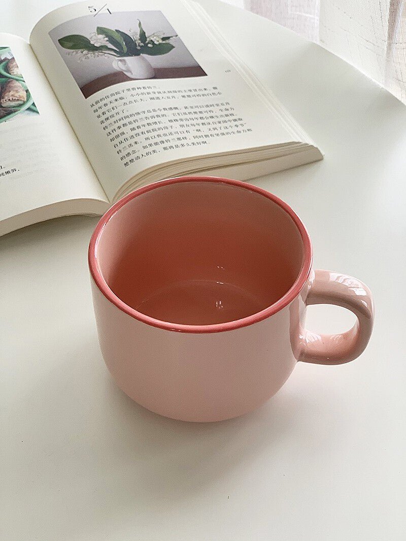 YASUKI Arabella Fuchsia Capacious Ceramic Coffee Mug 300ml - Image 14