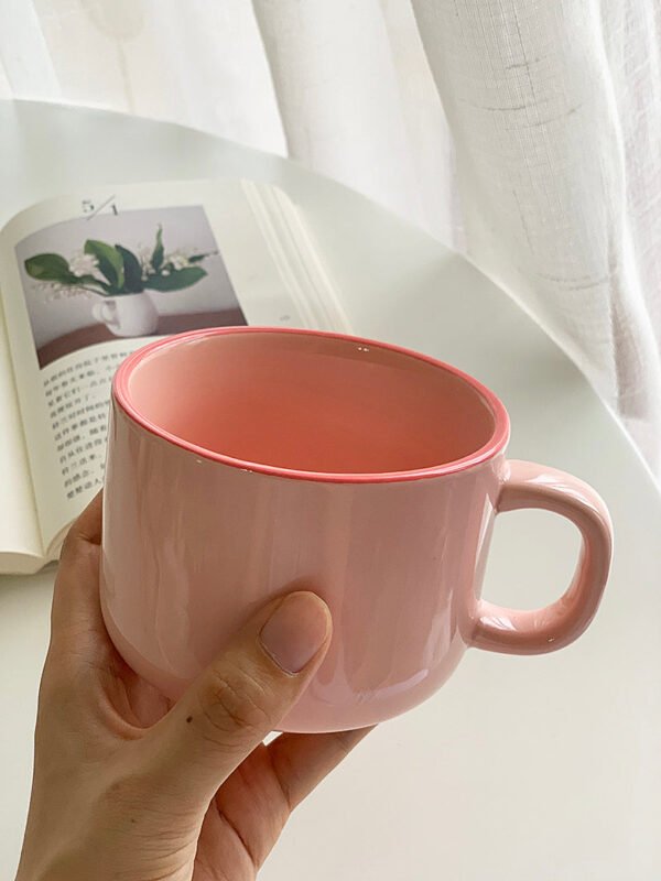 YASUKI Arabella Fuchsia Capacious Ceramic Coffee Mug 300ml - Image 18