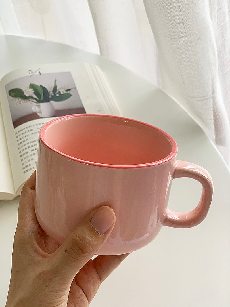 YASUKI Arabella Fuchsia Capacious Ceramic Coffee Mug 300ml - Image 18