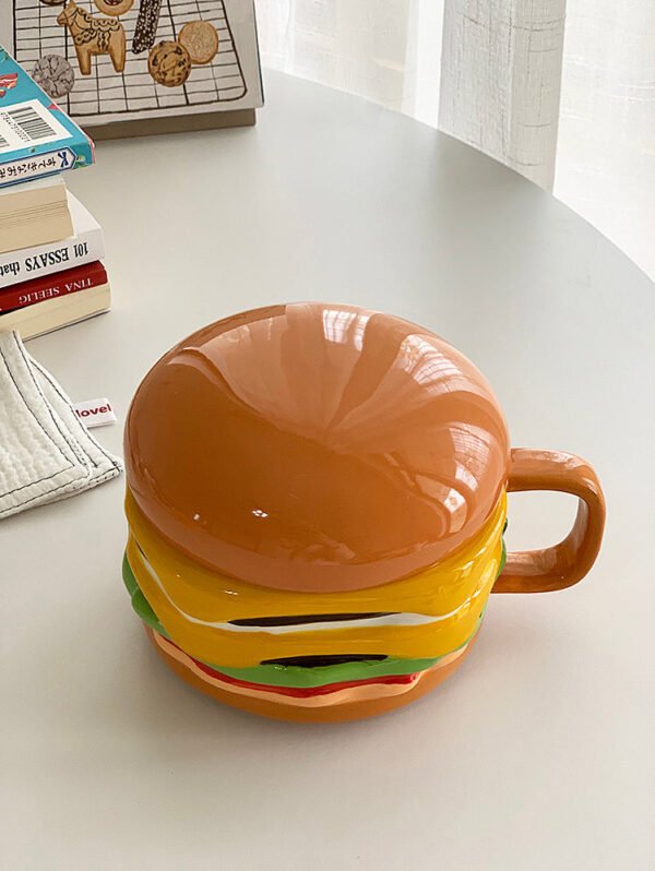 YASUKI Aria Whimsical Layered Burger Ceramic Cup - Image 20