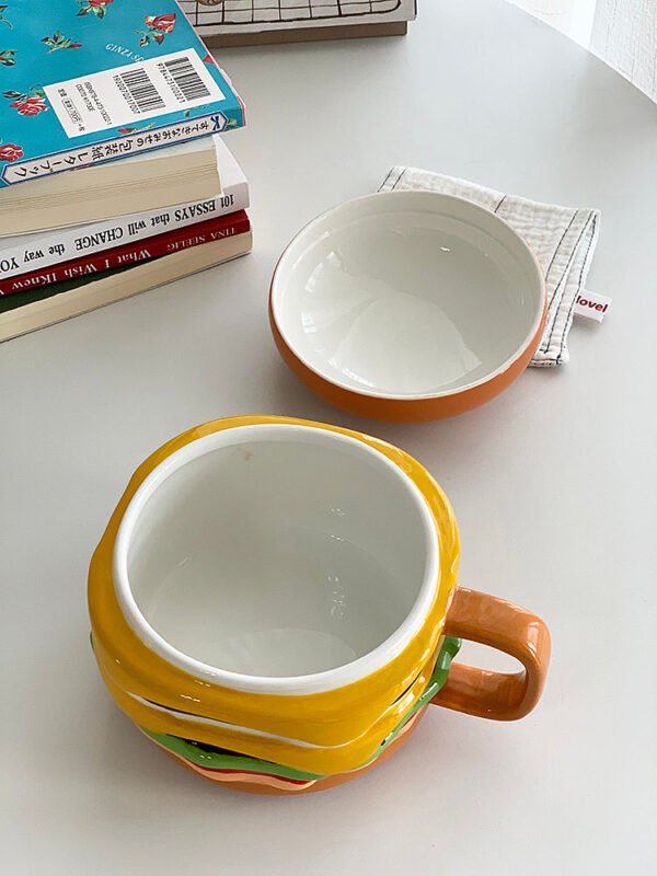 YASUKI Aria Whimsical Layered Burger Ceramic Cup - Image 24