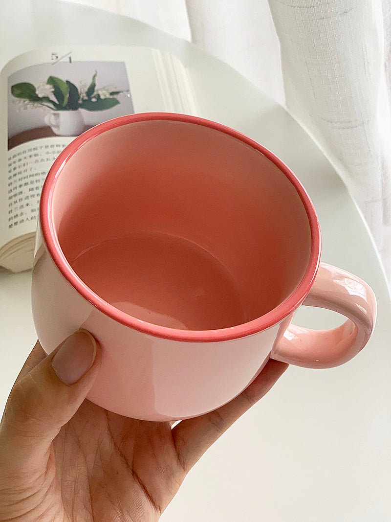 YASUKI Arabella Fuchsia Capacious Ceramic Coffee Mug 300ml - Image 22