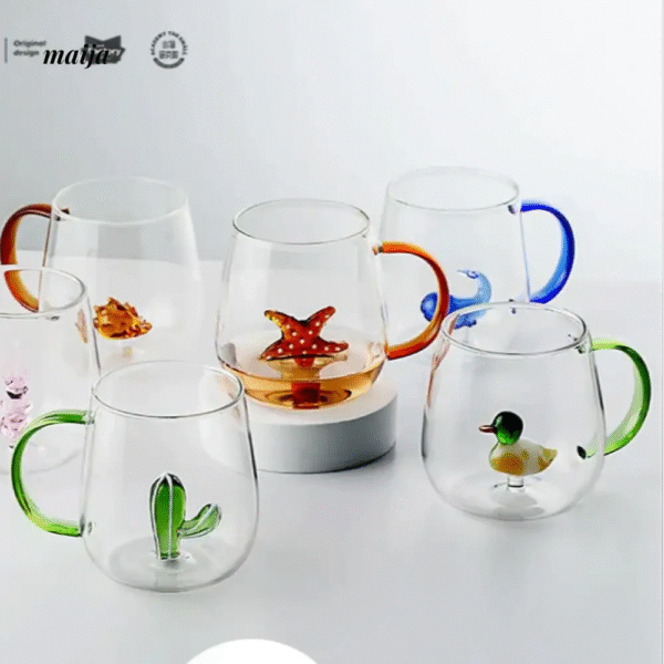 WII 3D Cute Summer Coffee Glass Cup - Image 12