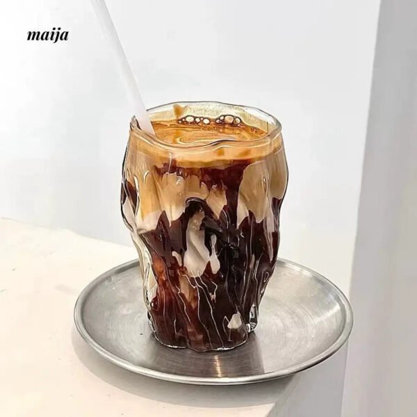 BANKE Fashionable Coffee Design Glass Cup - Image 2
