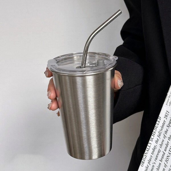 COFFEE FRUIT Capacious Glass Stainless Steel Coffee Metal Cup - Image 13