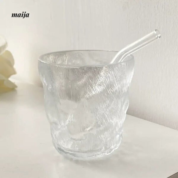 BANKE Glacier Straw Girl Coffee Water Glass Cup - Image 2