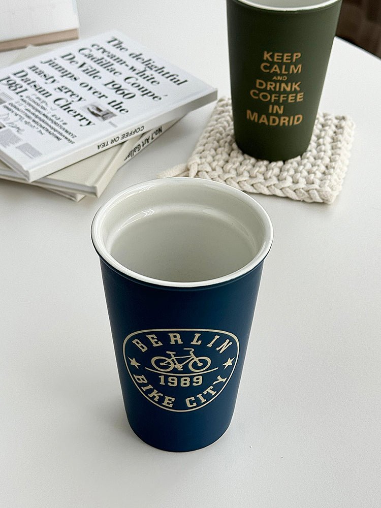 YASUKI Akira Elegant Matte Ceramic Coffee Grip Cup - Image 31