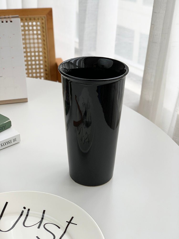YASUKI Akira Elegant Matte Ceramic Coffee Grip Cup - Image 33