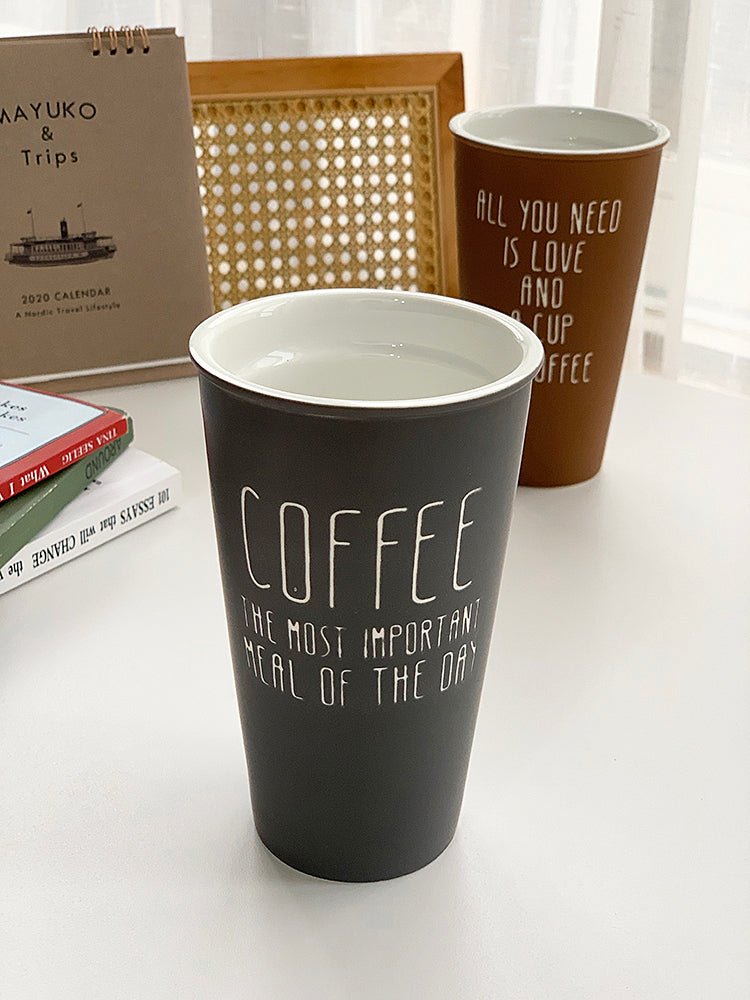 YASUKI Akira Elegant Matte Ceramic Coffee Grip Cup - Image 37