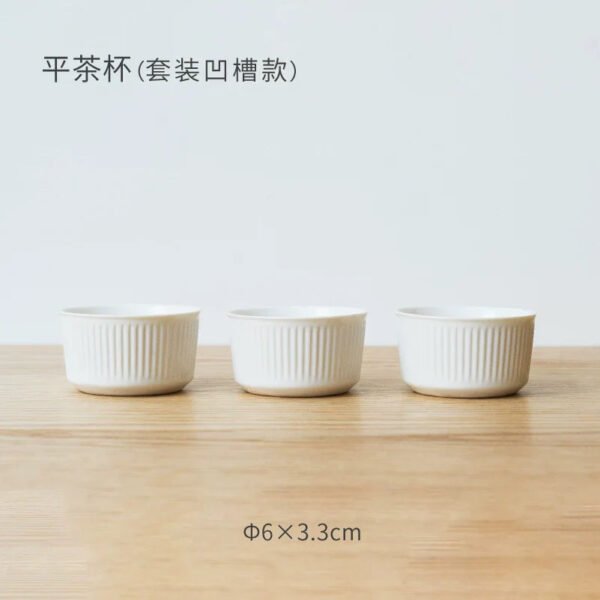 MUMO Mia White Porcelain Ceramic Tea Cup - Image 7