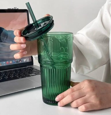 BANKE Capacious Coffee Glass Cup
