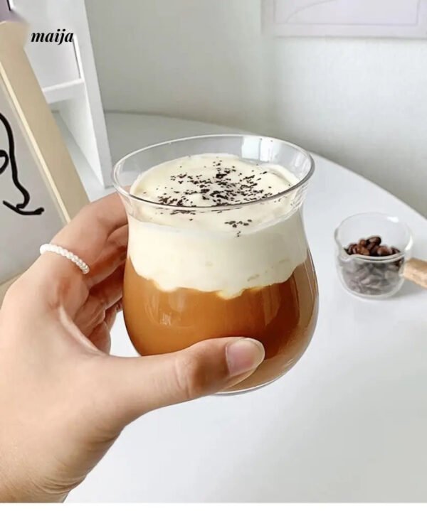 BANKE Tulip-Shaped Retro Coffee Glass Cup - Image 2