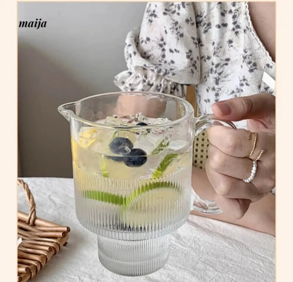 BANKE Large Capacity Fruit Tea Transparent Glass Cup - Image 11