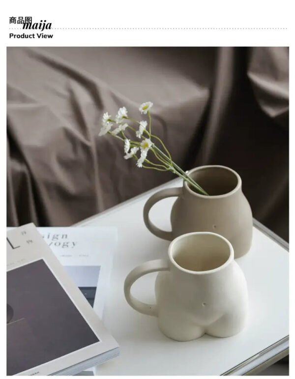 WENSHUO Fun Ceramic Water Cup Vase - Image 3