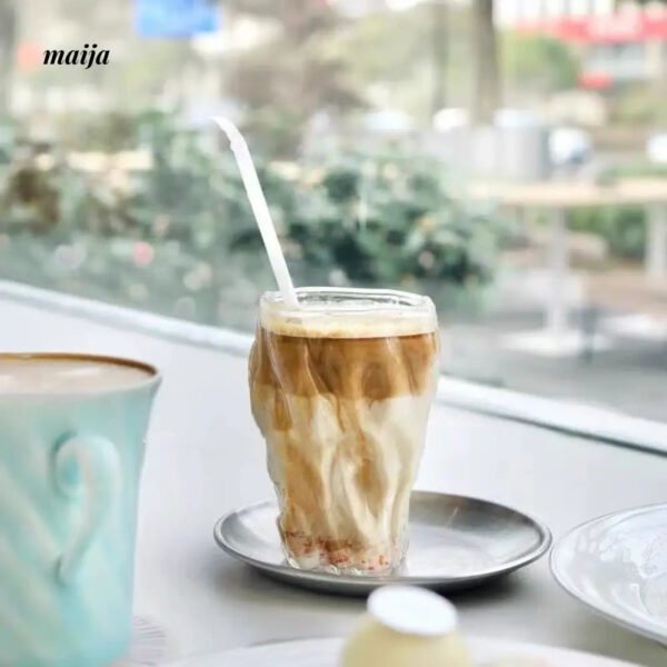 BANKE Fashionable Coffee Design Glass Cup - Image 3