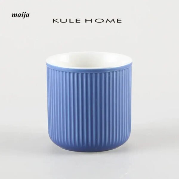 KULE HOME Ceramic Toothbrush Cup and Mouthwash Holder - Image 3