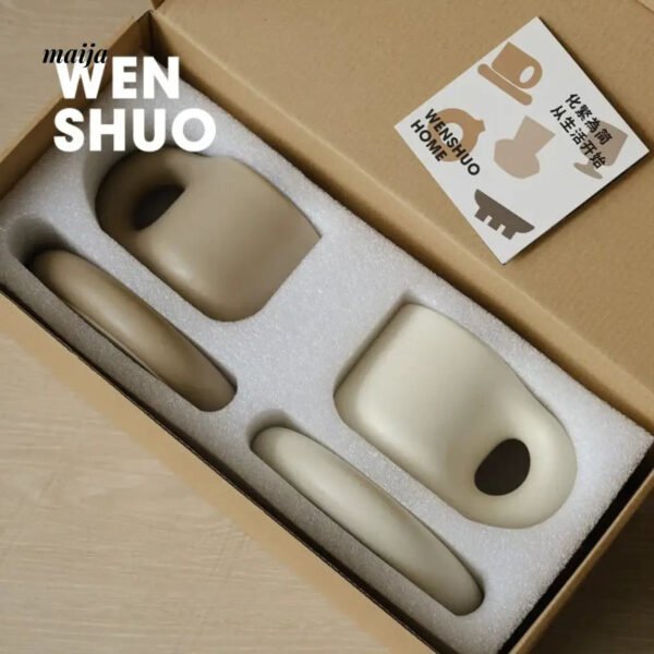 WENSHUO Nordic Ceramic Fat Cup Set - Image 3