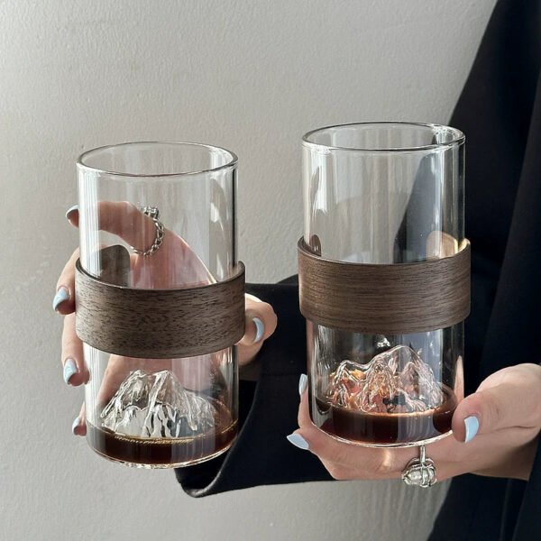 COFFEE FRUIT Japanese INS Guanshan Fuji Mountain Ice Drink Cup - Image 2
