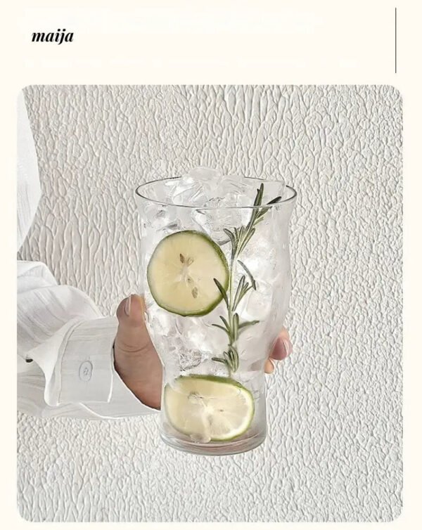 BANKE Large Capacity Transparent Glass Ice Coffee Cup - Image 6