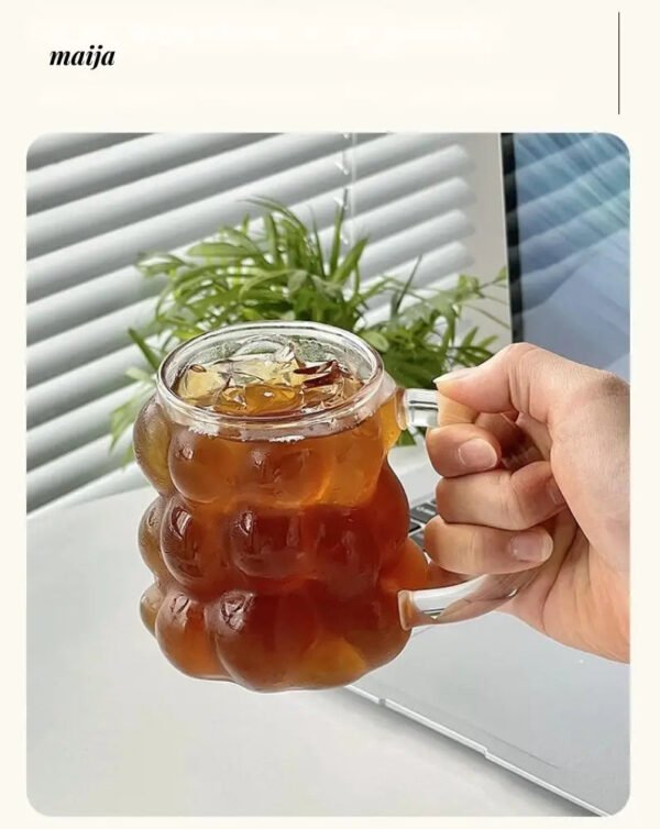 BANKE Grape Glass Latte Milk Drink Water Cup - Image 5