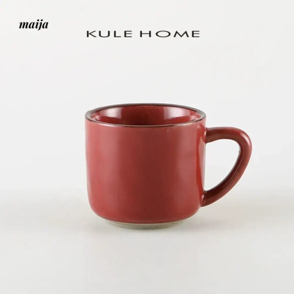 KULE HOME Ceramic Coffee Cup with Handle - Image 4