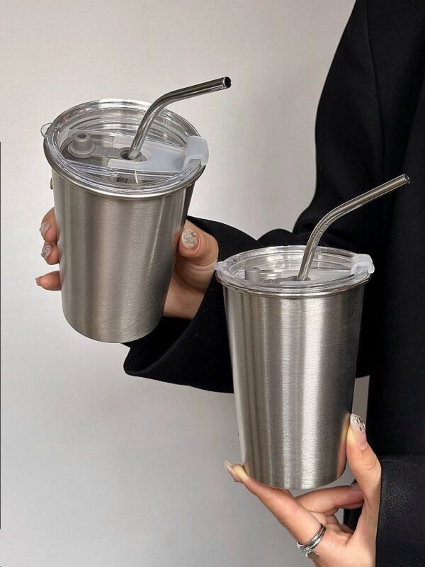 COFFEE FRUIT Capacious Glass Stainless Steel Coffee Metal Cup - Image 11
