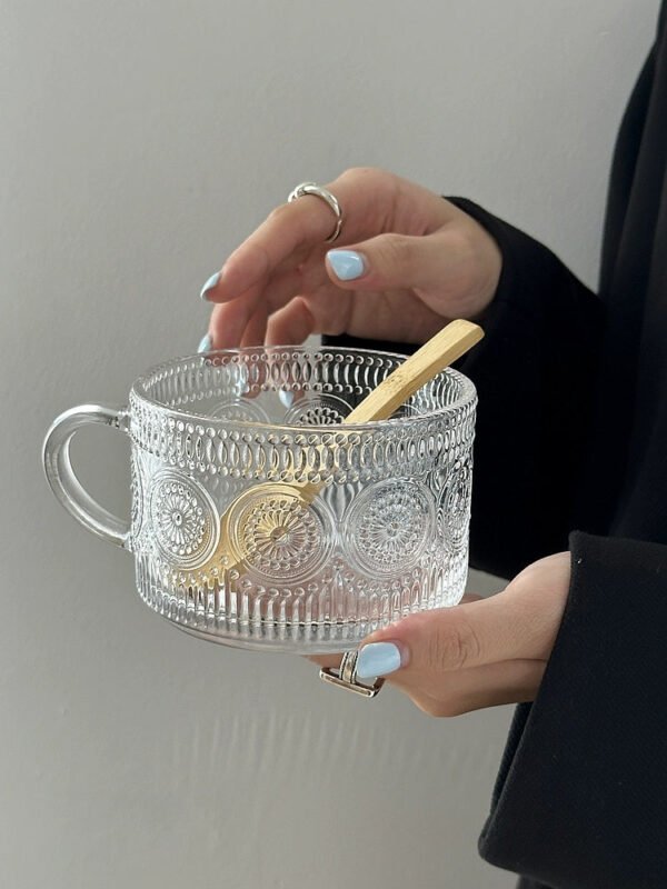 COFFEE FRUIT High-Value INS Glass Large Cold Drink Milk Breakfast Cup - Image 2