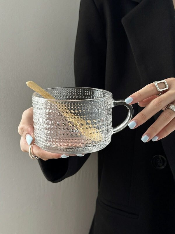 COFFEE FRUIT High-Value INS Glass Large Cold Drink Milk Breakfast Cup - Image 3
