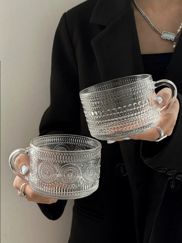 COFFEE FRUIT High-Value INS Glass Large Cold Drink Milk Breakfast Cup - Image 4