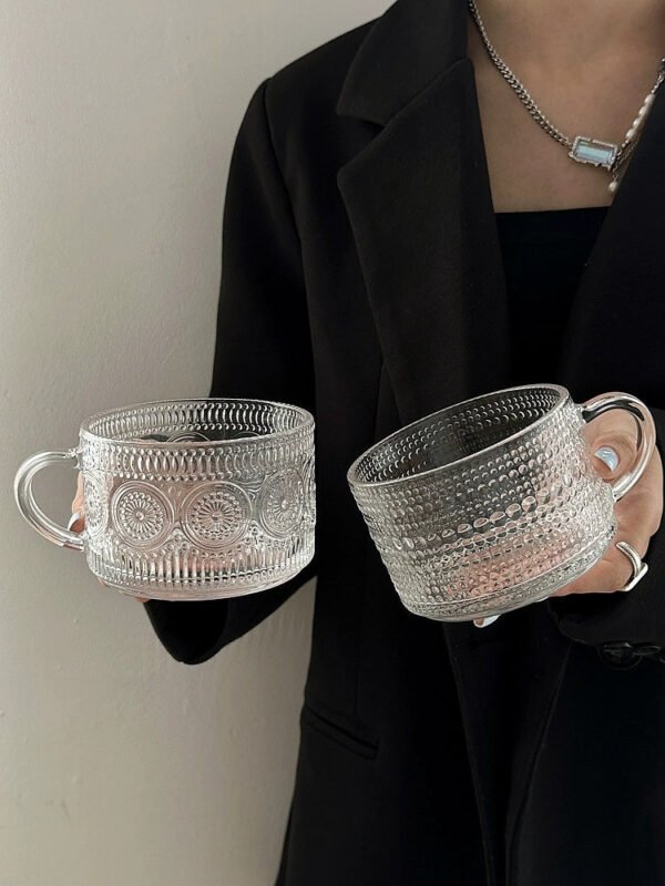 COFFEE FRUIT High-Value INS Glass Large Cold Drink Milk Breakfast Cup - Image 5