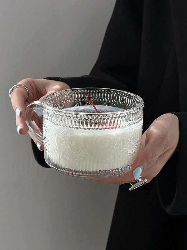 COFFEE FRUIT High-Value INS Glass Large Cold Drink Milk Breakfast Cup - Image 7