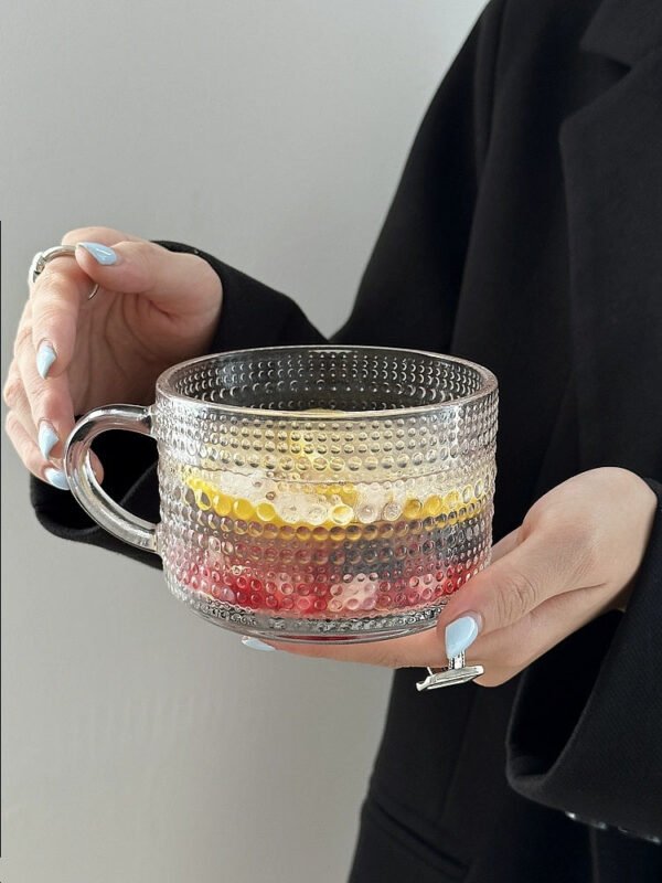 COFFEE FRUIT High-Value INS Glass Large Cold Drink Milk Breakfast Cup - Image 8